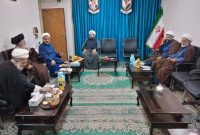 حضور حضرت آیت الله حسینی خراسانی عضومحترم فقهای شورای نگهبان، در دفتر امام جمعه محترم شهرستان گنبد