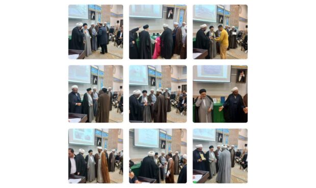 تکریم طلاب مؤلف مدرسه علمیه سفیران هدایت امام جواد علیه السلام آزادشهر توسط حضرت آیت الله شهرستانی نماینده مرجع عالیقدر جهان تشیع حضرت آیت الله سیستانی ( مد ظله العالی )