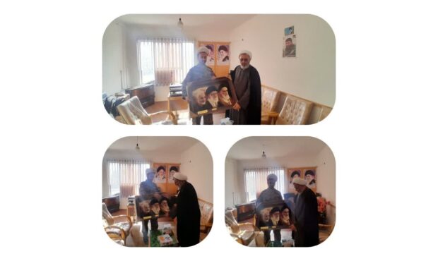 به نیابت از مسؤل مدرسه علمیه سفیران حاج آقای ذوالفقاری از زحمات و همکاری حاج آقای صالح فرنمایندگی ولایت فقیه در سپاه پاسدارن تقدیر و تشکر بعمل آوردند.